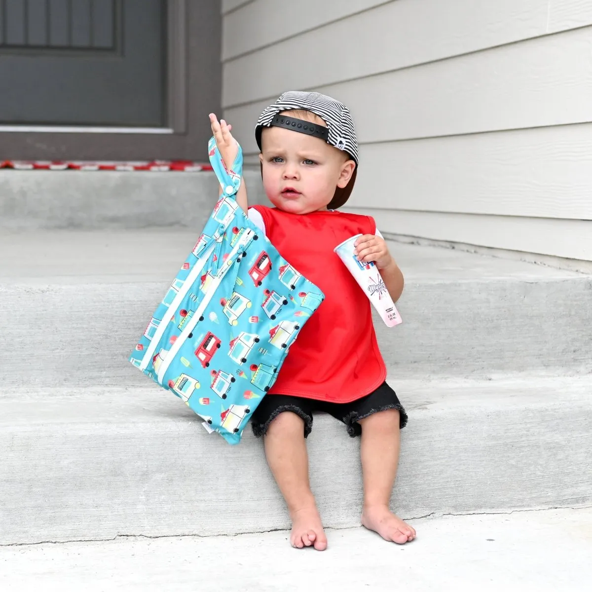 Ice Cream Truck - Waterproof Wet Bag (For mealtime, on-the-go, and more!)