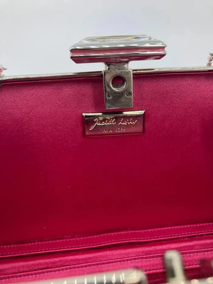 Judith Leiber Pink Alligator Box Clutch