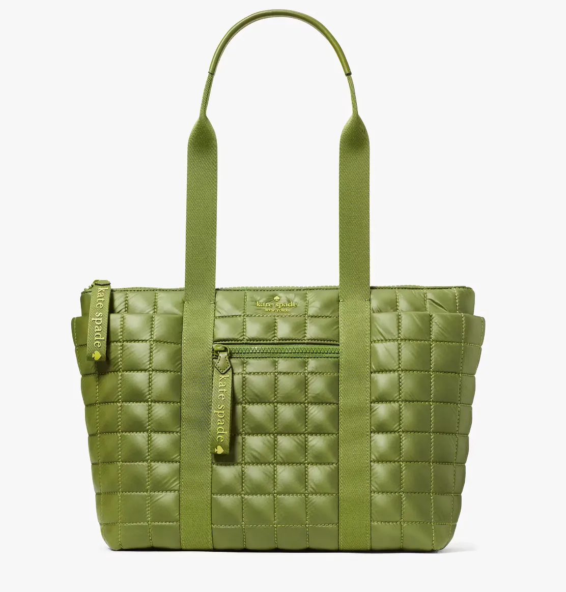 Kate Spade Camden Quilted Small Tote In Kelp Forest