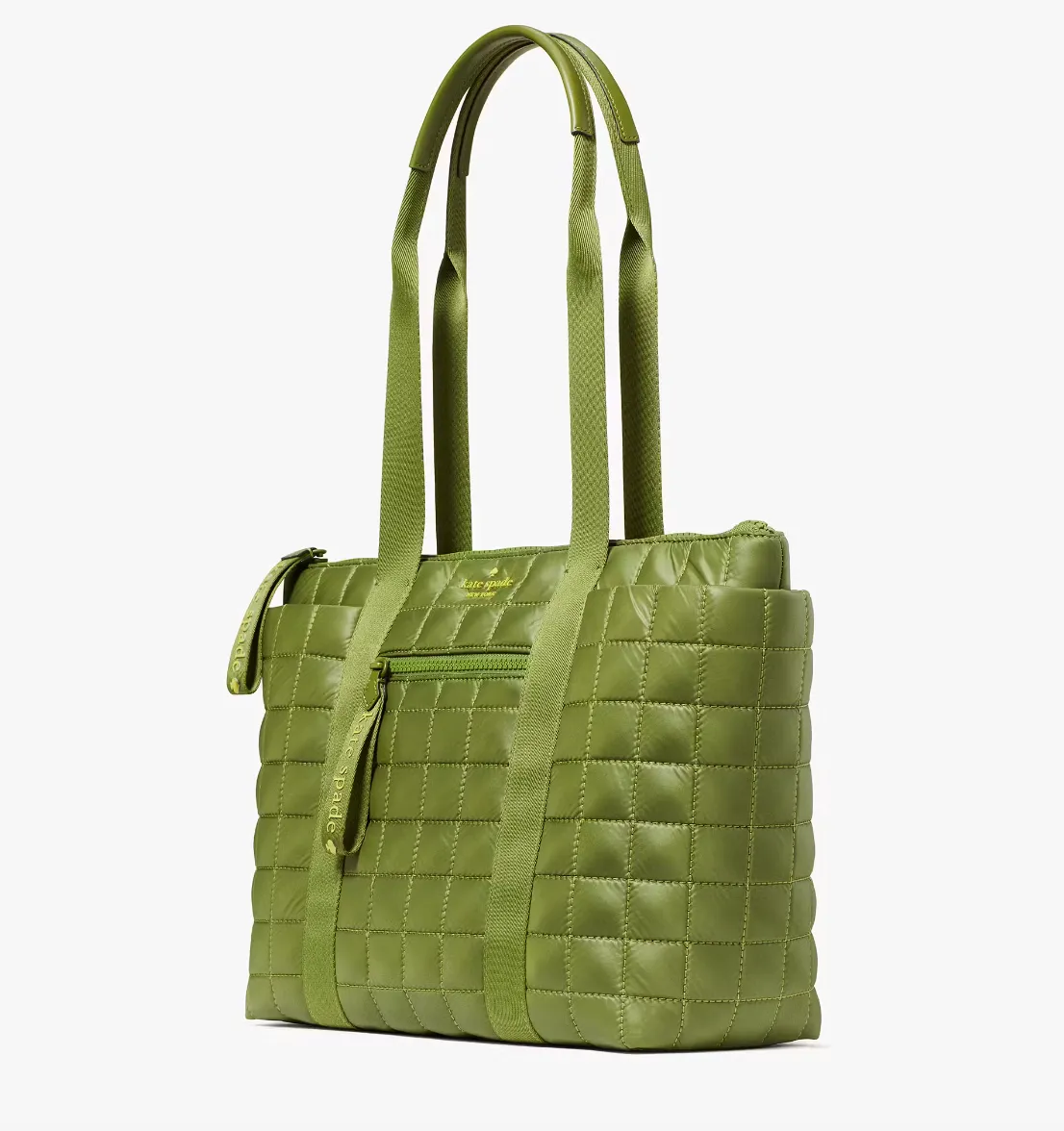 Kate Spade Camden Quilted Small Tote In Kelp Forest