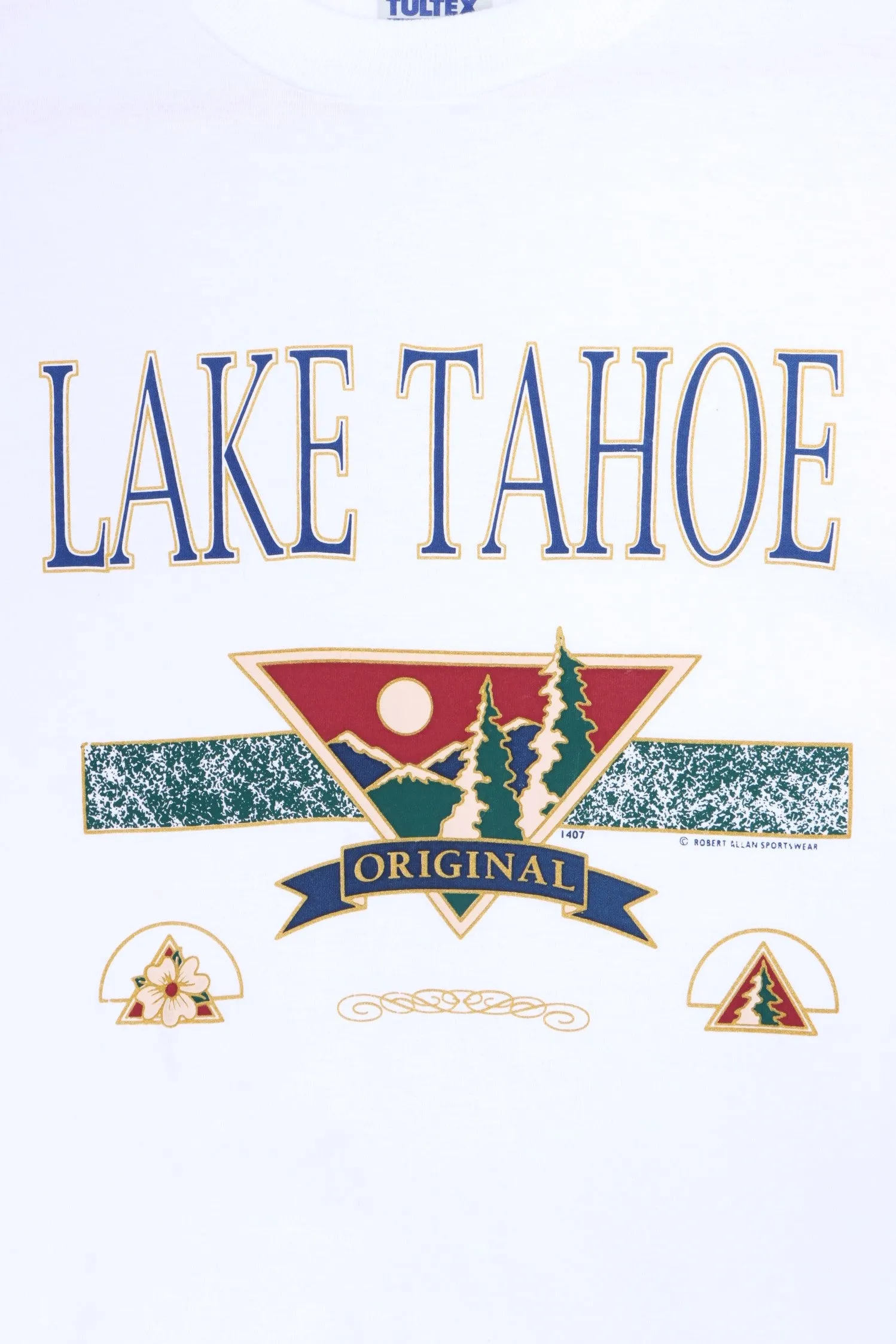 Lake Tahoe White Single Stitch T-Shirt (S)