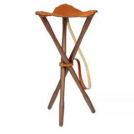 Laksen Teak and Leather Tripod Seat