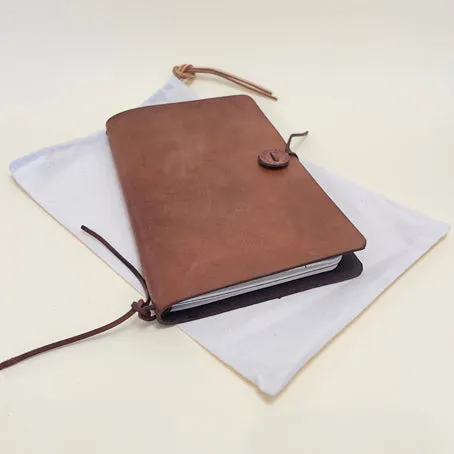 Large Leather Journal - chestnut