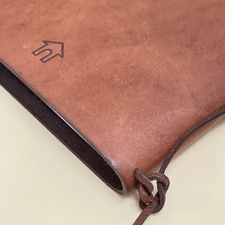 Large Leather Journal - chestnut