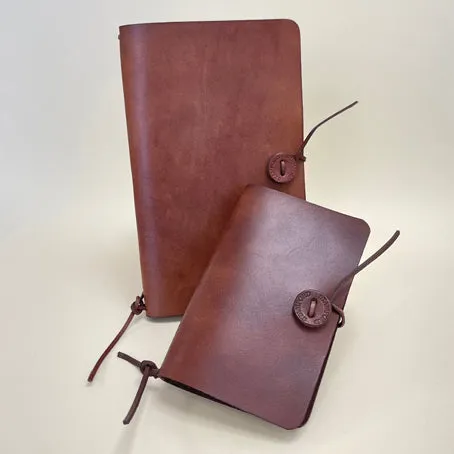 Large Leather Journal - chestnut