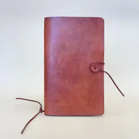 Large Leather Journal - chestnut