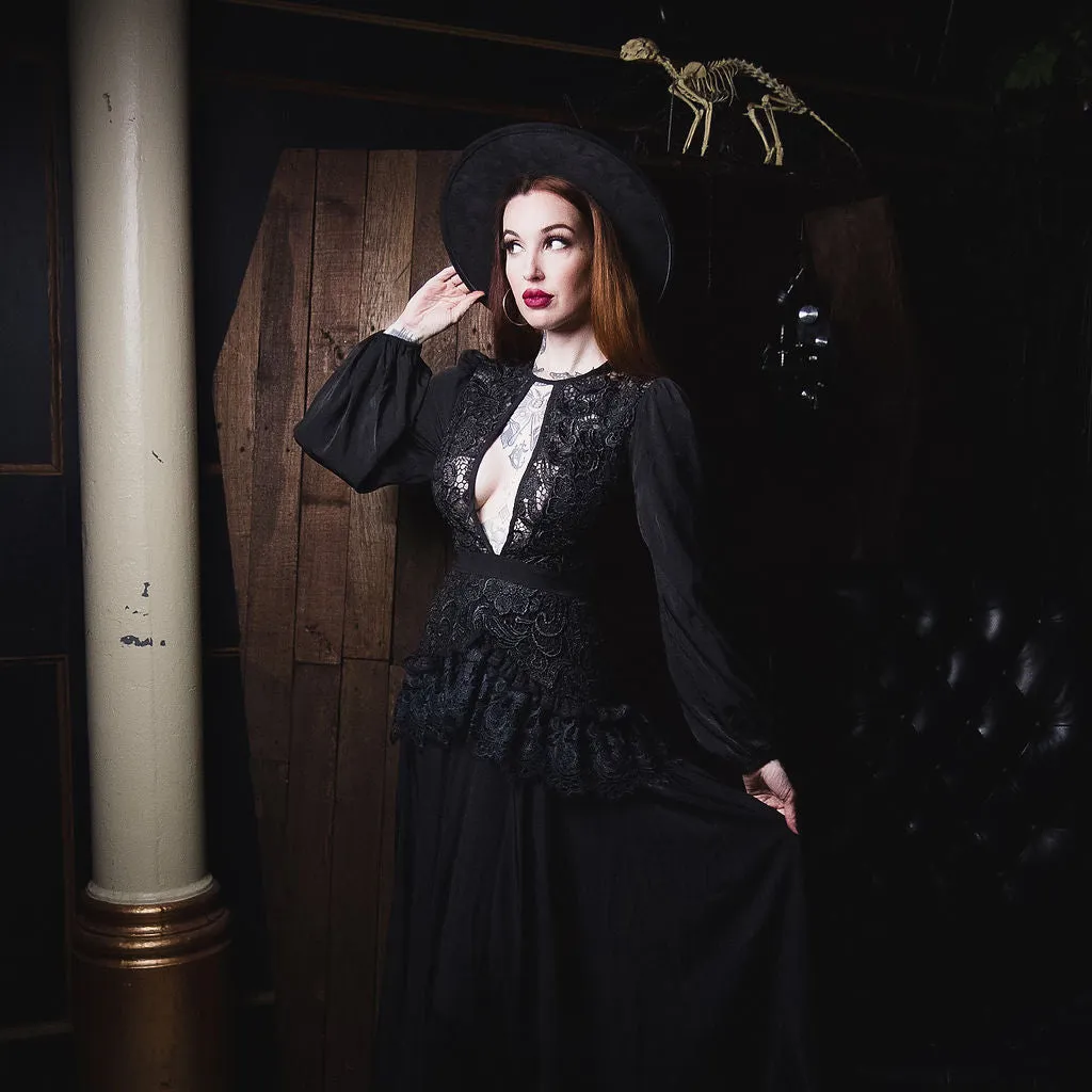 Lenore - Victorian Style Lace Maxi Dress