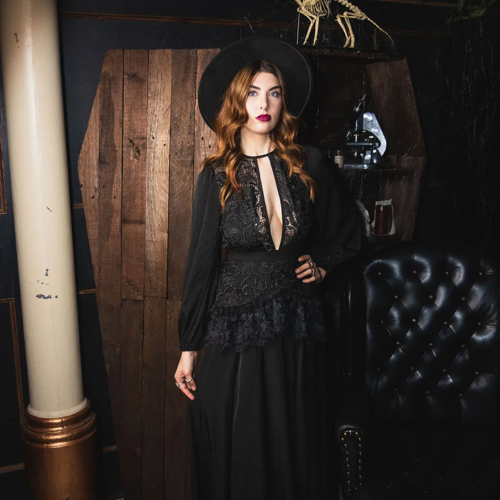 Lenore - Victorian Style Lace Maxi Dress