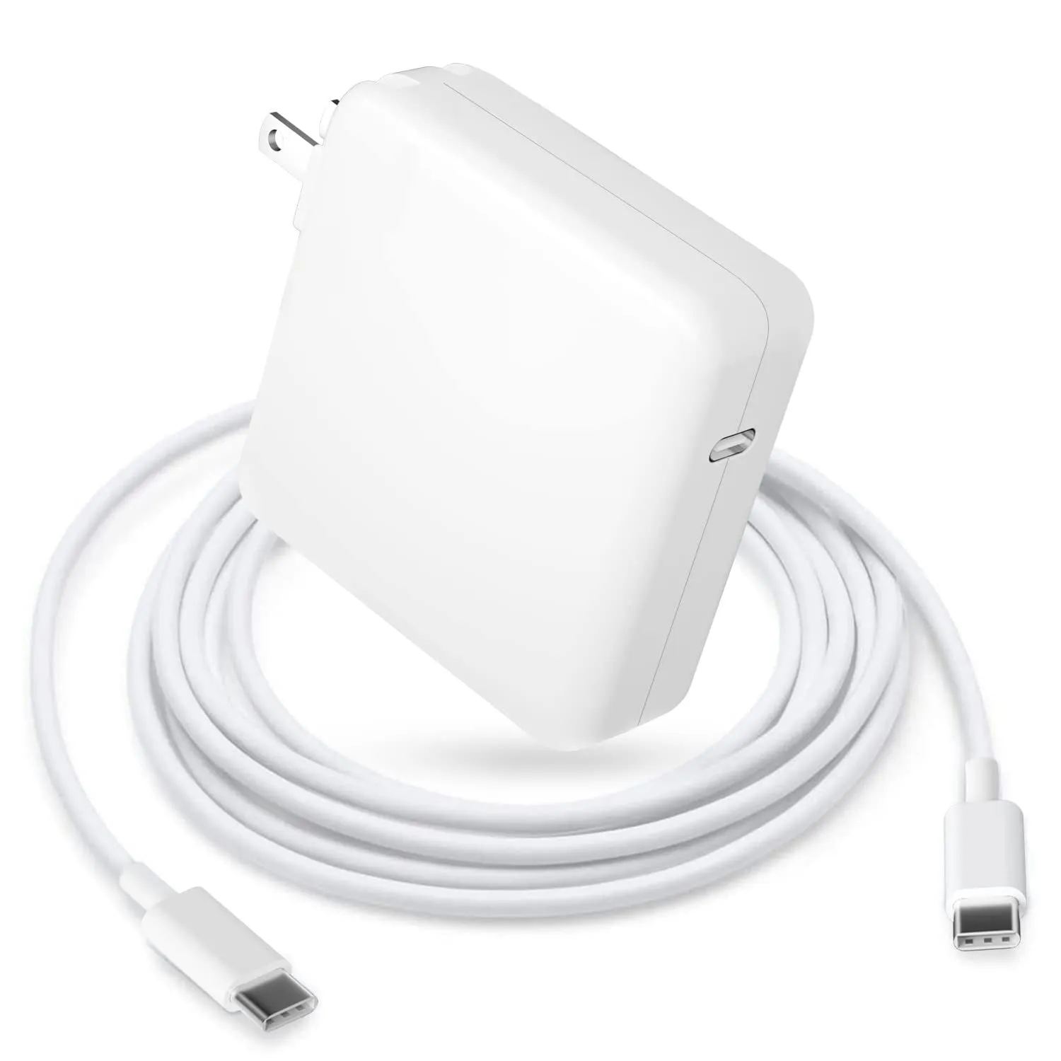 Mac Book Pro Charger - 87W USB C Power Adapter Compatible with 13/14/15 Inch After 2016, for Mac Book Air After 2018, Works 70W 67W 61W 30W 29W, Include Charge Cable（6.6Ft）