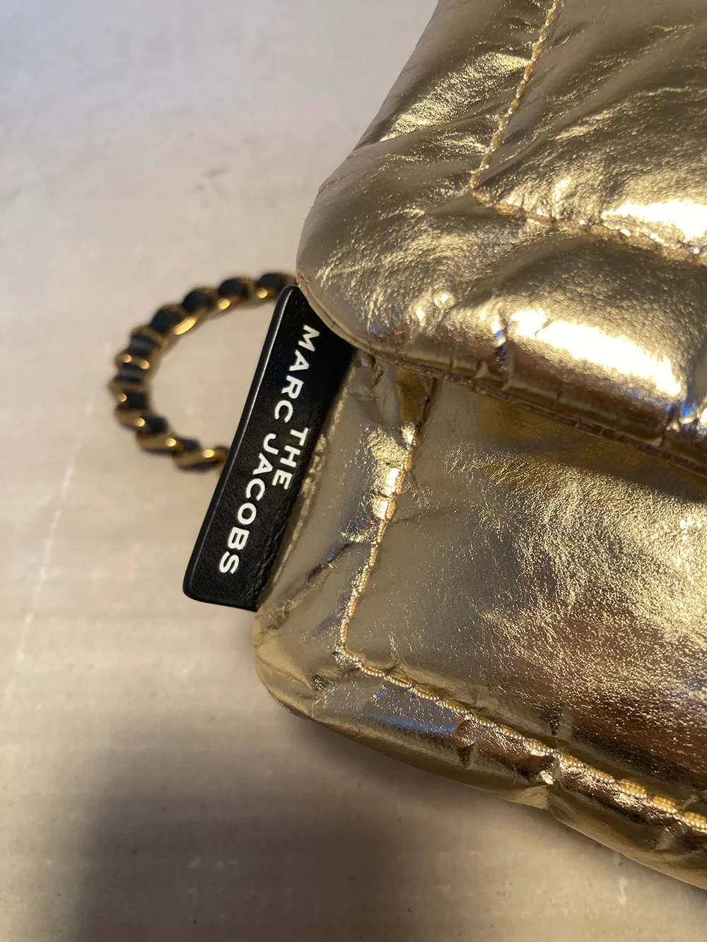 Marc Jacobs Gold Pillow Bag