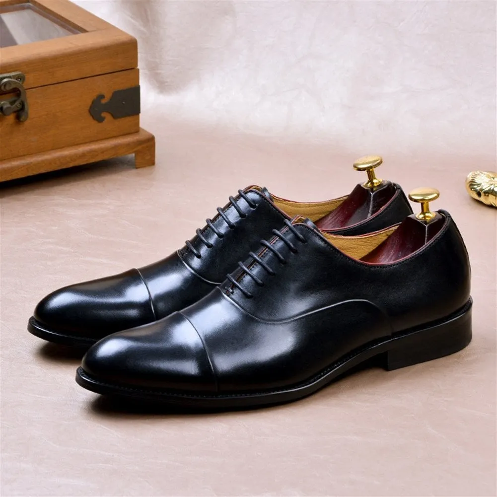 Men Captoe Lace Up Oxford Formal Shoes