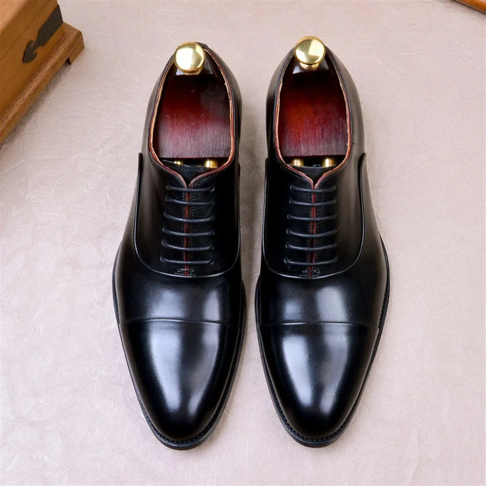 Men Captoe Lace Up Oxford Formal Shoes