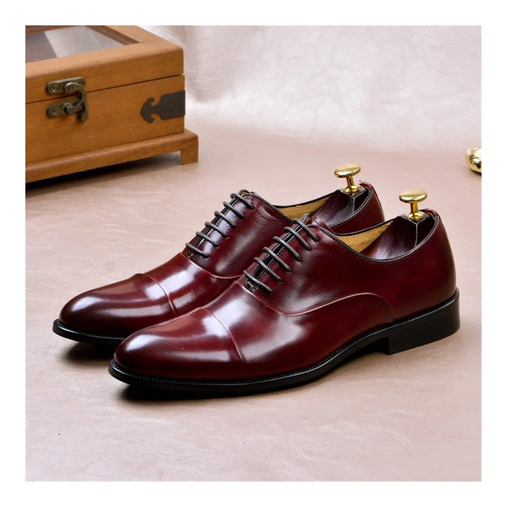 Men Captoe Lace Up Oxford Formal Shoes