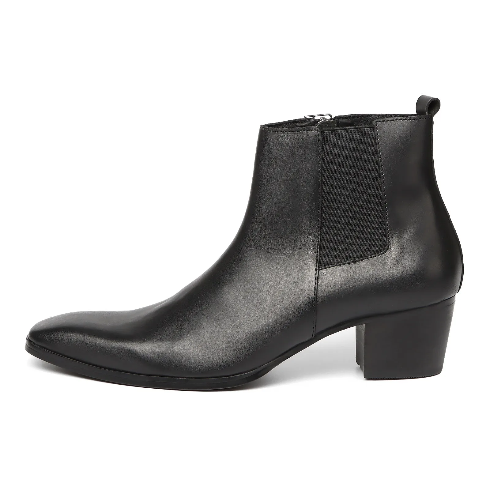 Mens High Top Pointed Chelsea Boots