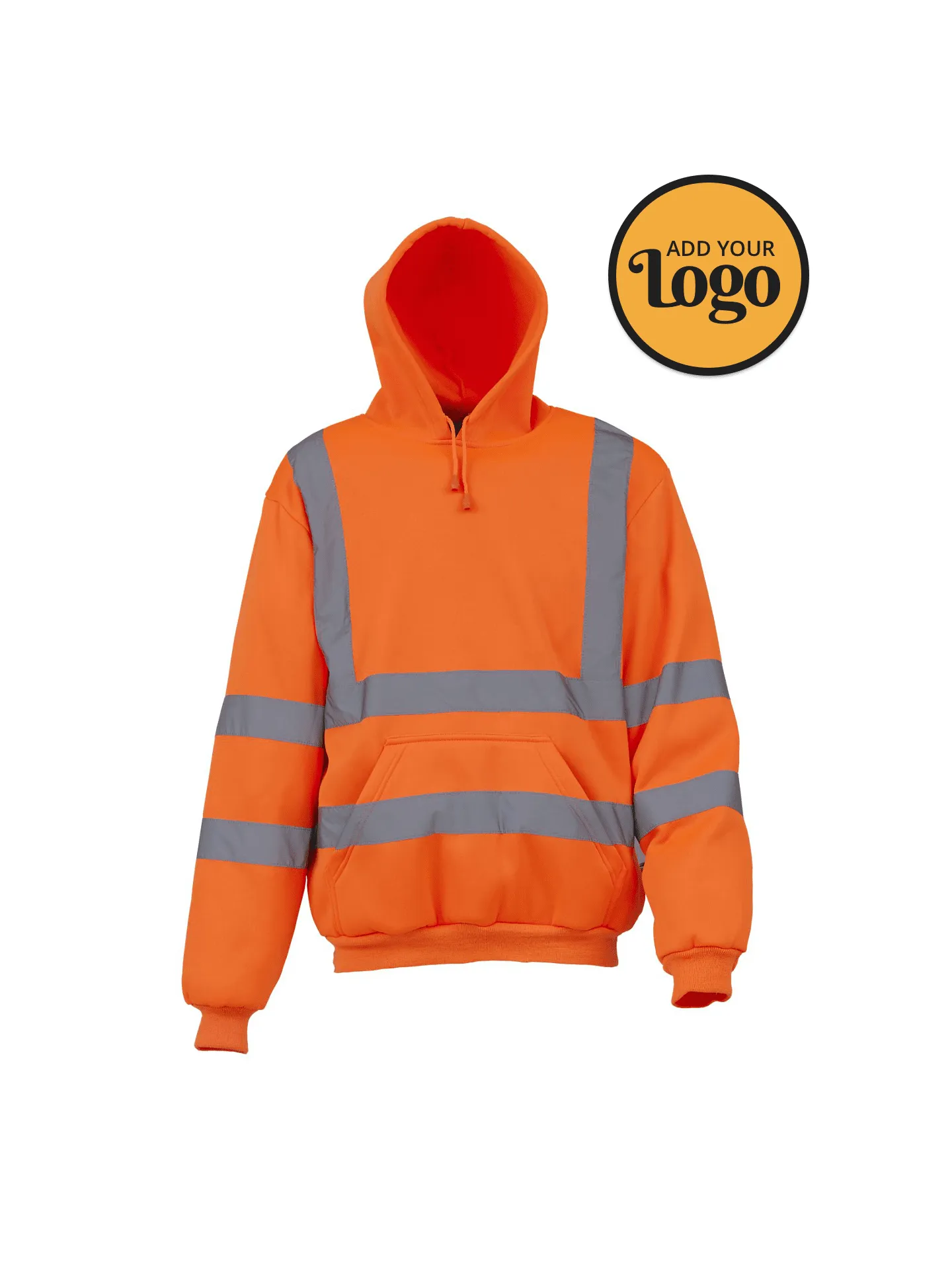 Men's High Visibility Hooded Sweatshirt