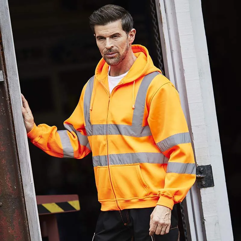 Men's High Visibility Hooded Sweatshirt