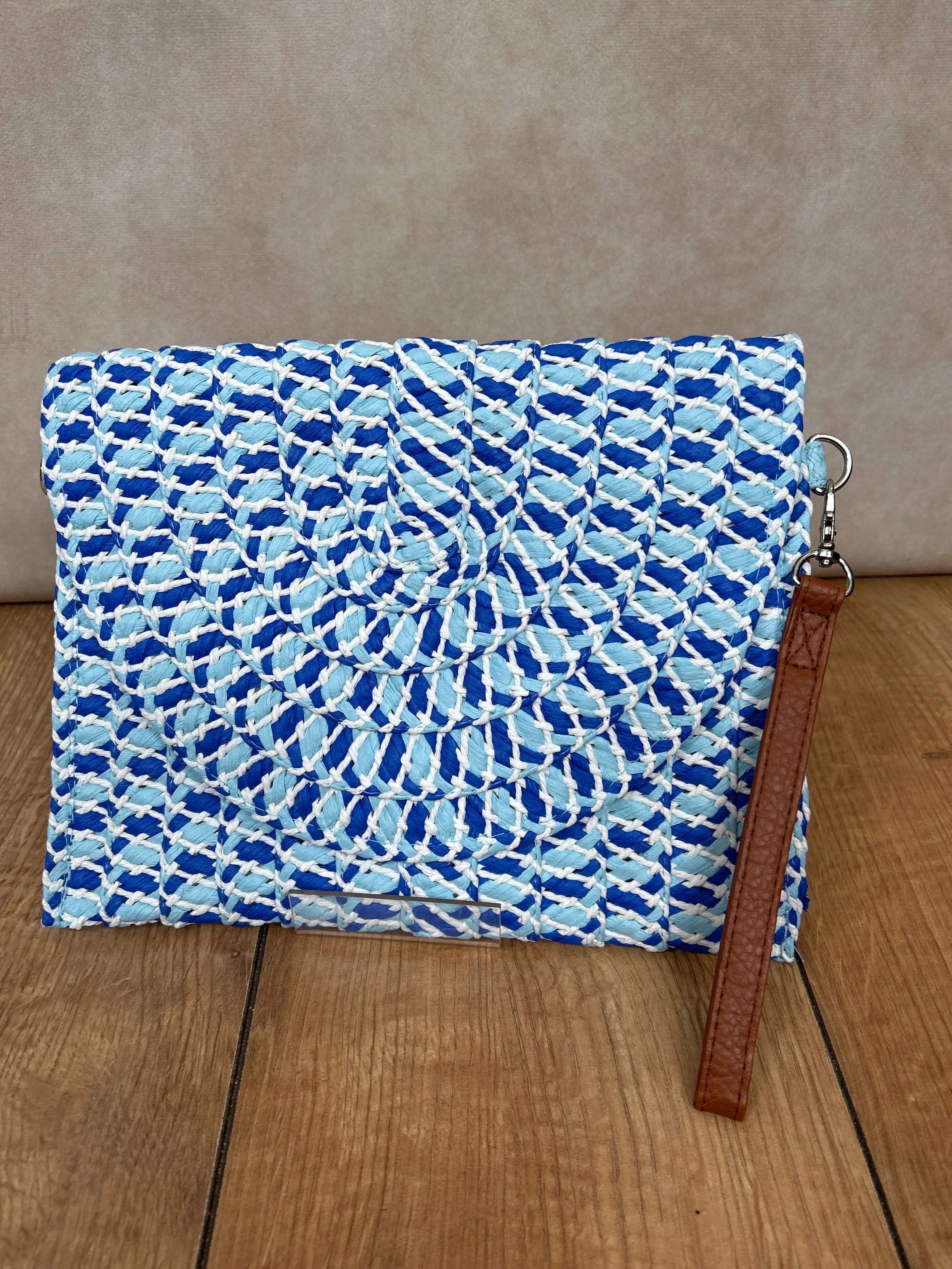 Patterned Straw Bag