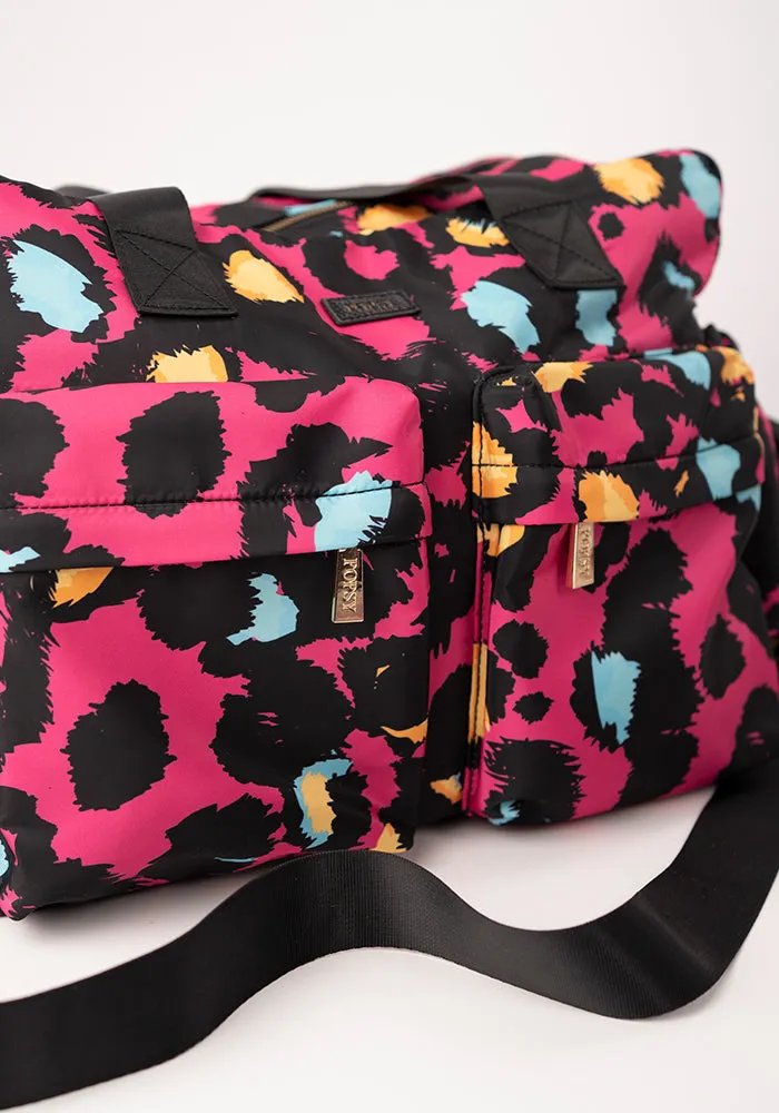 Pink Animal Print Holdall