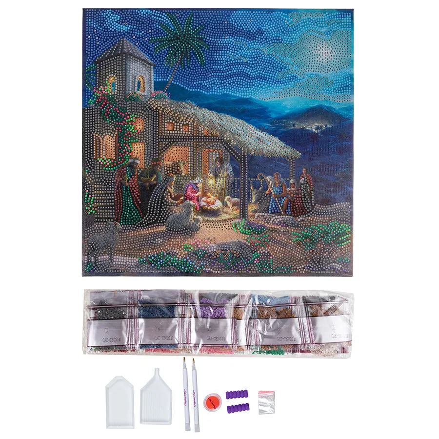 "Nativity Scene" Crystal Art Kit 30x30cm