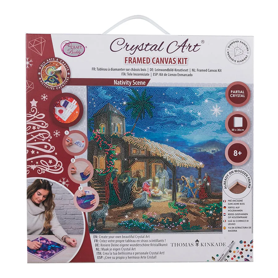 "Nativity Scene" Crystal Art Kit 30x30cm