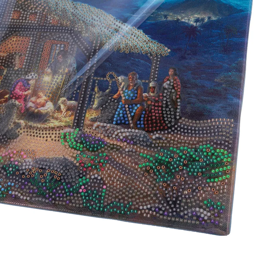 "Nativity Scene" Crystal Art Kit 30x30cm