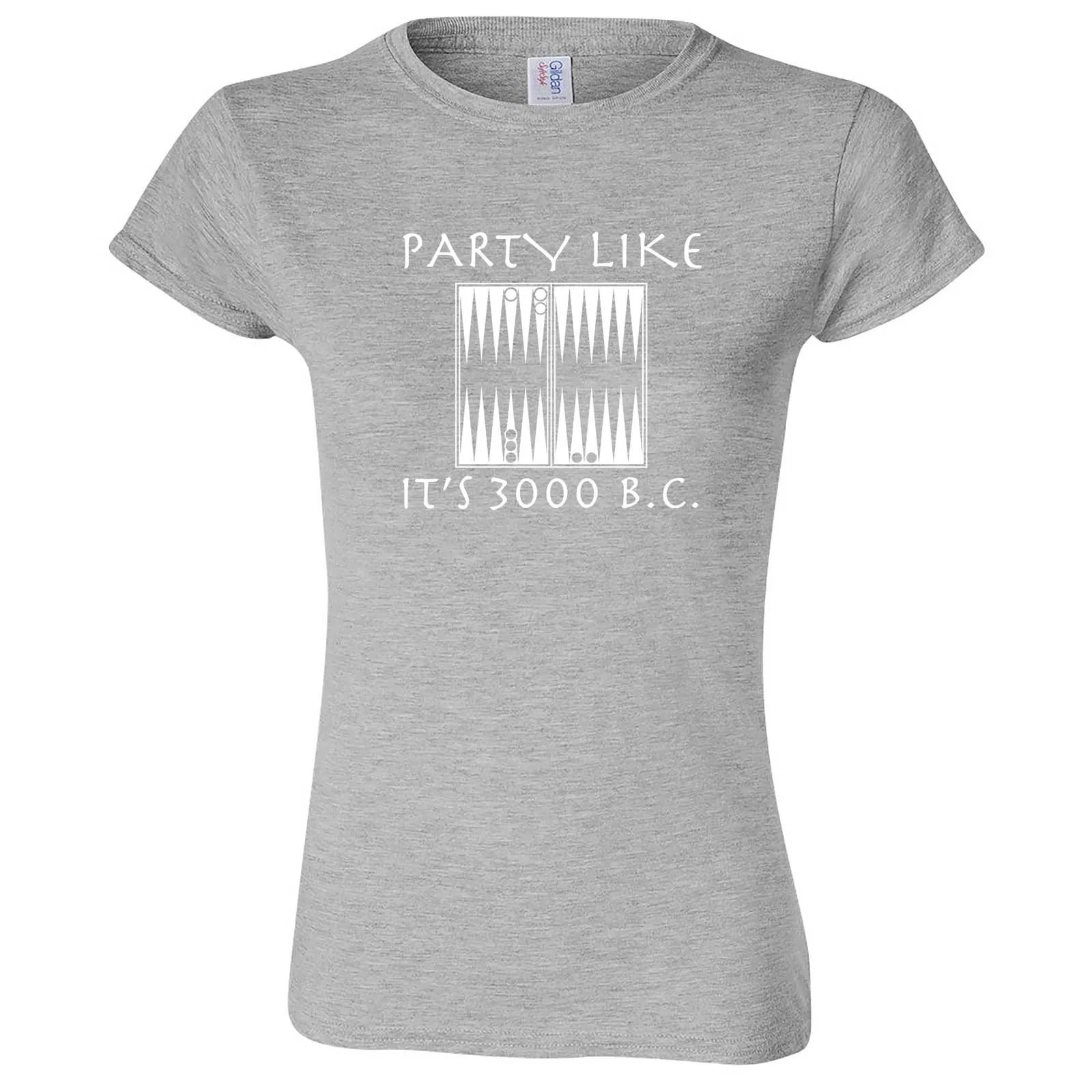 "Party Like It's 3000 B.C. - Backgammon" women's t-shirt