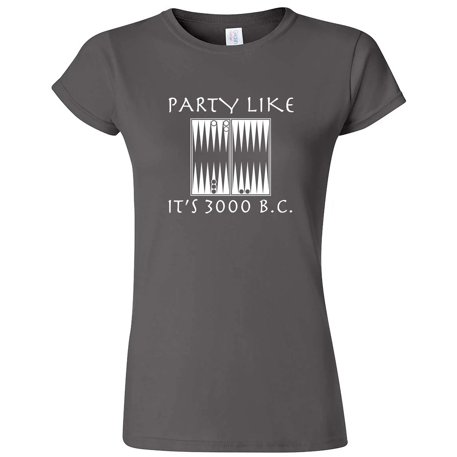 "Party Like It's 3000 B.C. - Backgammon" women's t-shirt