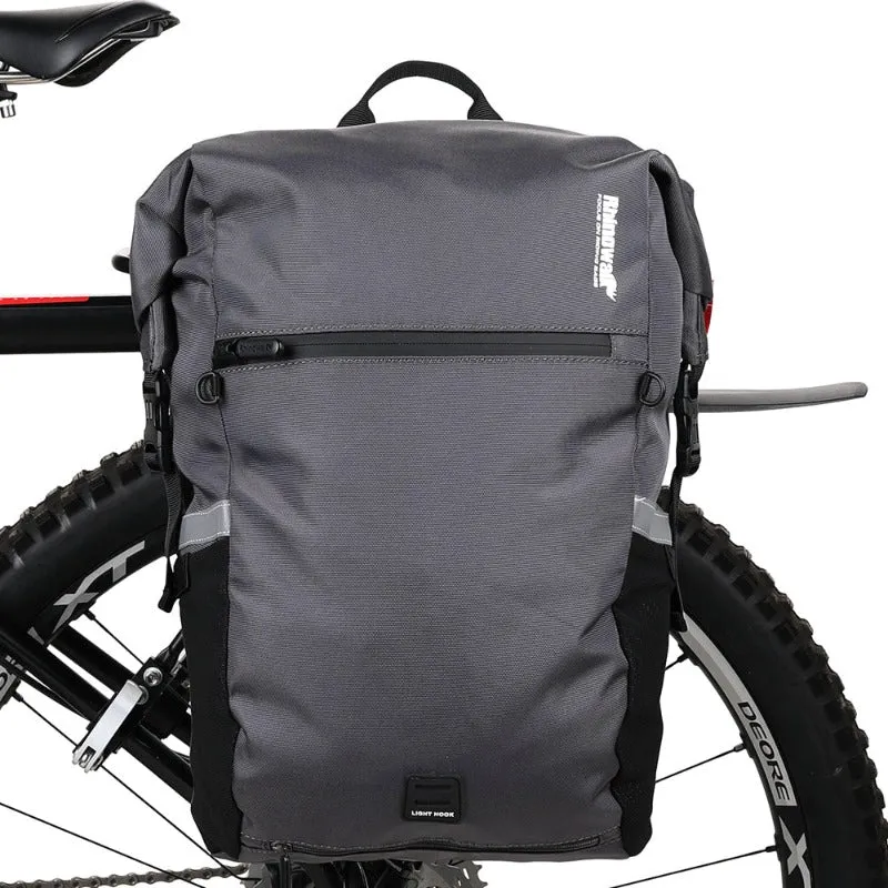 Rhinowalk Bike Pannier Bag 24L Waterproof Bicycle Bag Motor Pannier Backpack