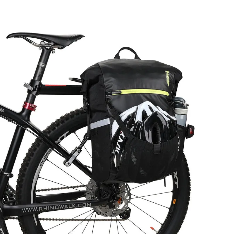 Rhinowalk Bike Pannier Bag 24L Waterproof Bicycle Bag Motor Pannier Backpack