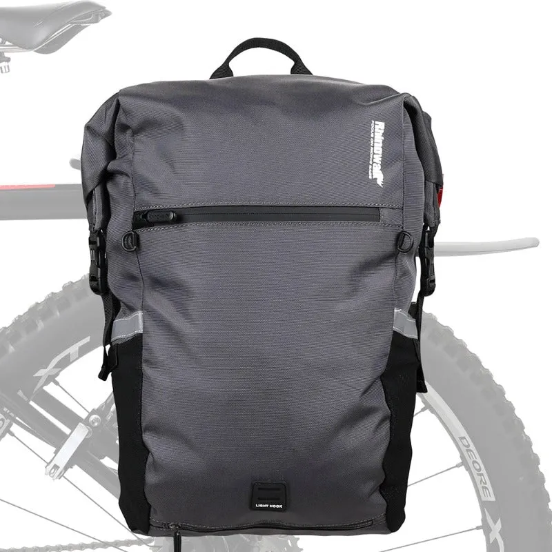 Rhinowalk Bike Pannier Bag 24L Waterproof Bicycle Bag Motor Pannier Backpack