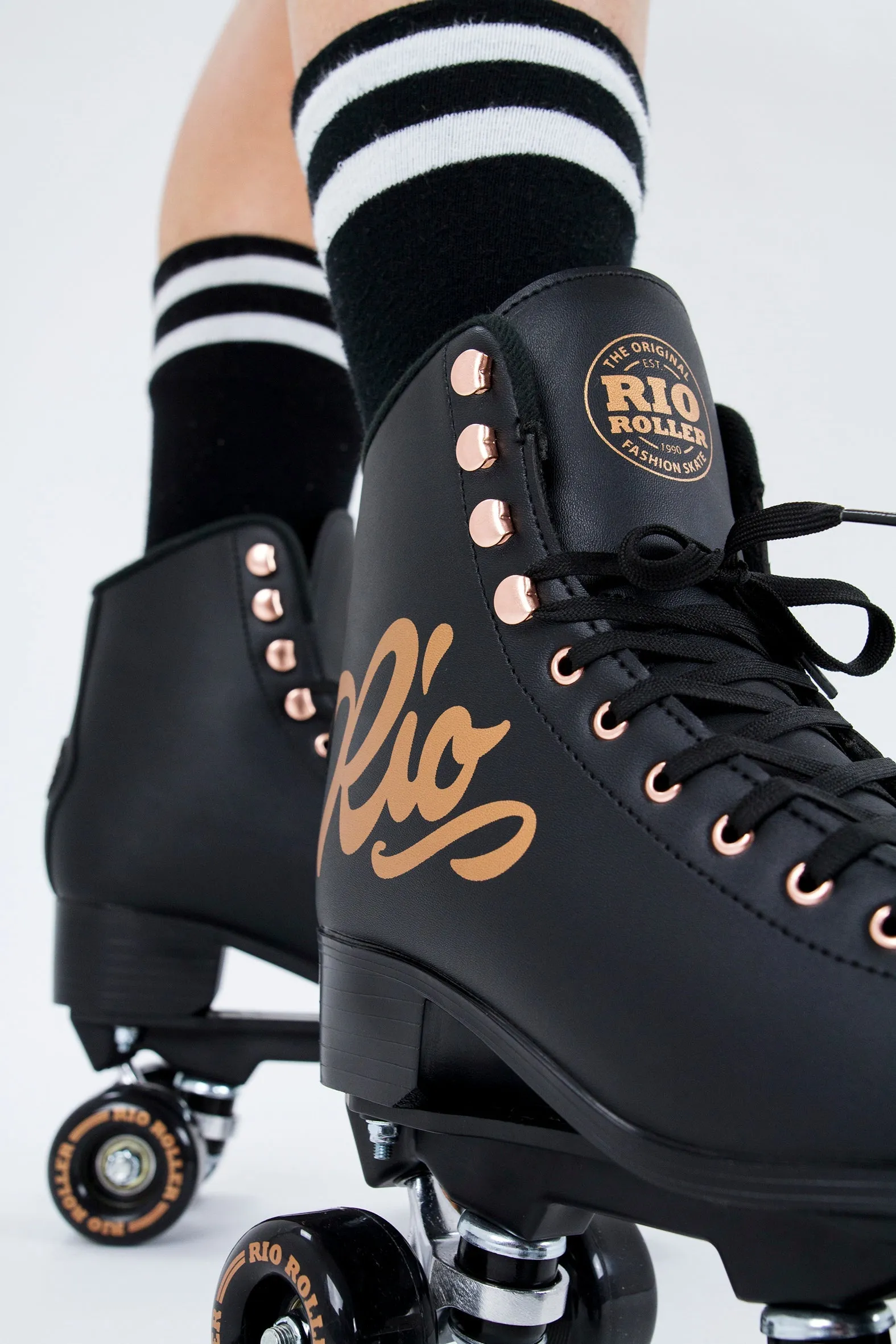 Rio Roller Rose Quad Roller Skates - Black - Sale!