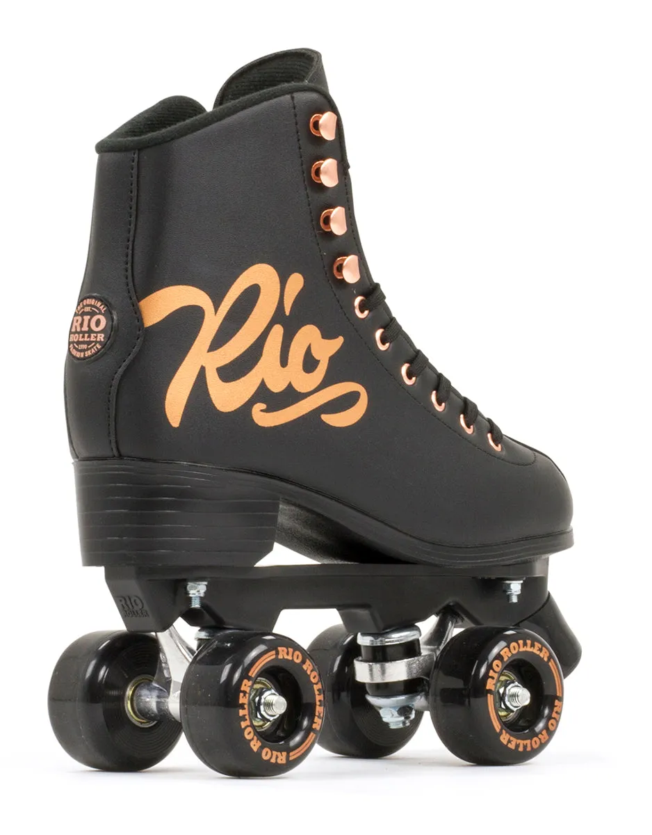 Rio Roller Rose Quad Roller Skates - Black - Sale!