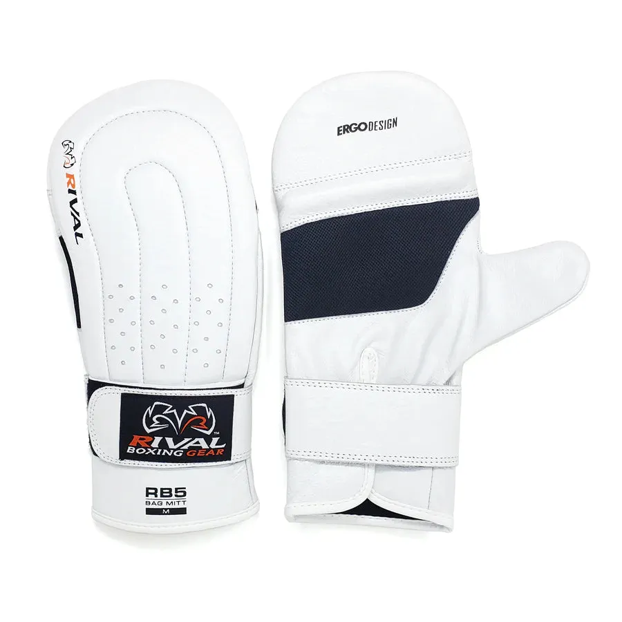 RIVAL RB5 BAG MITTS - WHITE