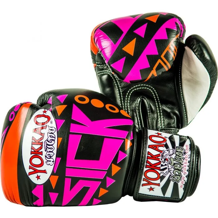 SICK MUAY THAI BOXING GLOVES ORANGE/PINK