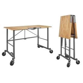 Smartfold Portable Folding Workbench with Hardwood Top