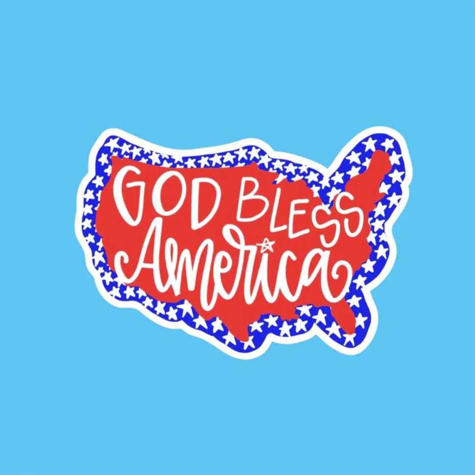 Sticker - God Bless America