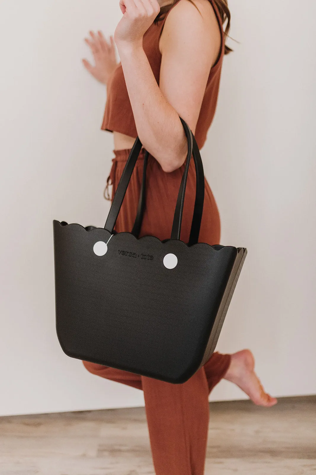 Take Me To The Beach Black Versa Tote Bag