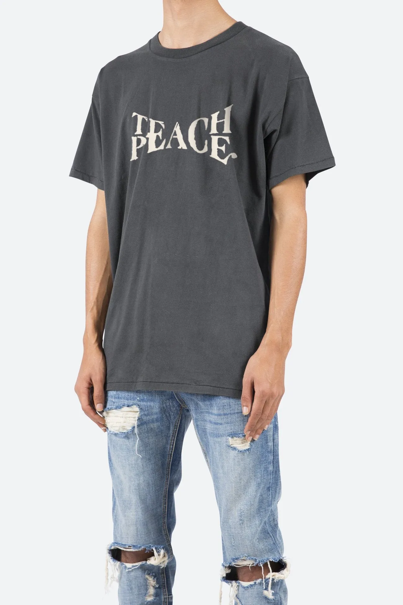 Teach Peace Tee - Vintage Black