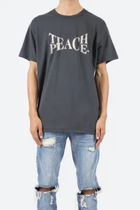 Teach Peace Tee - Vintage Black