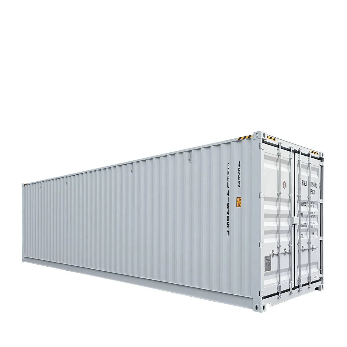 TMG Industrial 40' High Cube Shipping Container w/2 Side Open Doors , One Way Use, Security Lock Boxes, Ocean Sea Can Standards, TMG-SC45S