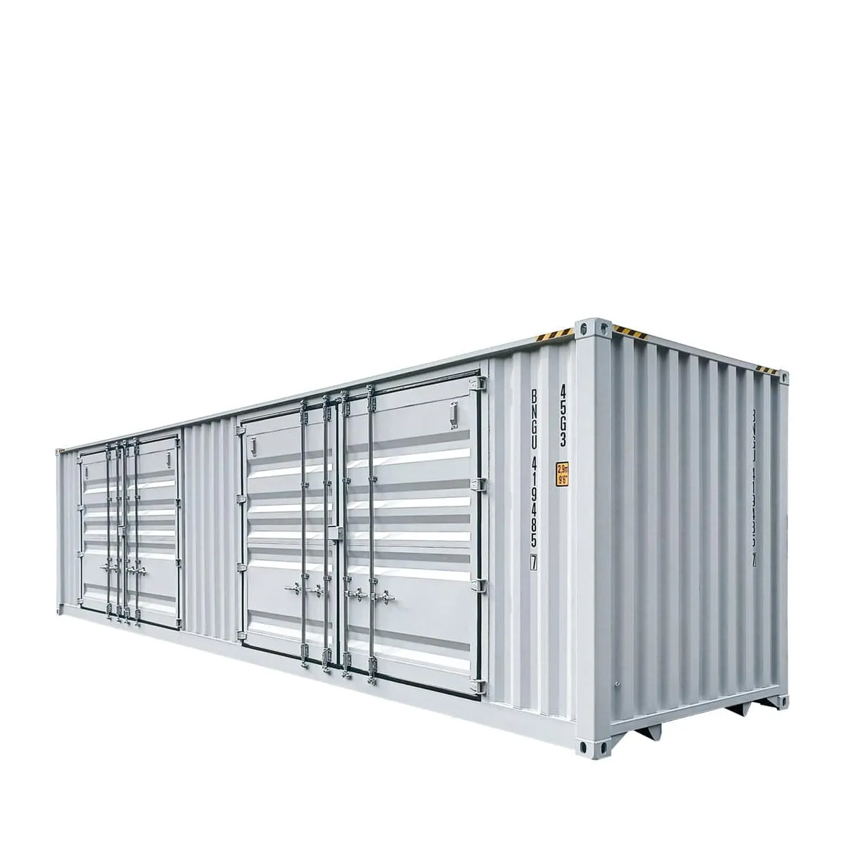 TMG Industrial 40' High Cube Shipping Container w/2 Side Open Doors , One Way Use, Security Lock Boxes, Ocean Sea Can Standards, TMG-SC45S