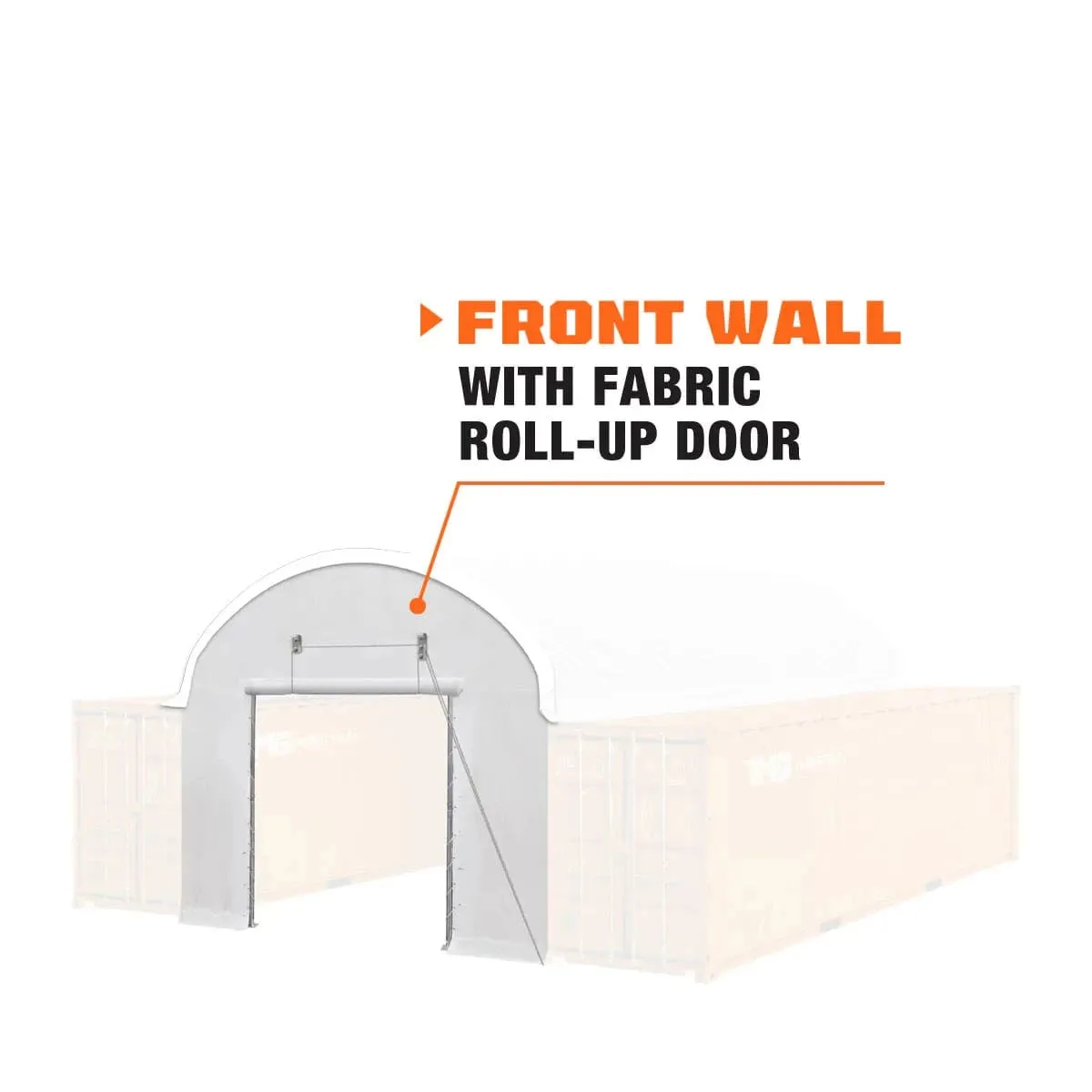 TMG Industrial Front End Wall Kit, Compatible with TMG-ST2021CE installed with high cube container (9’6”), TMG-ST20FW9