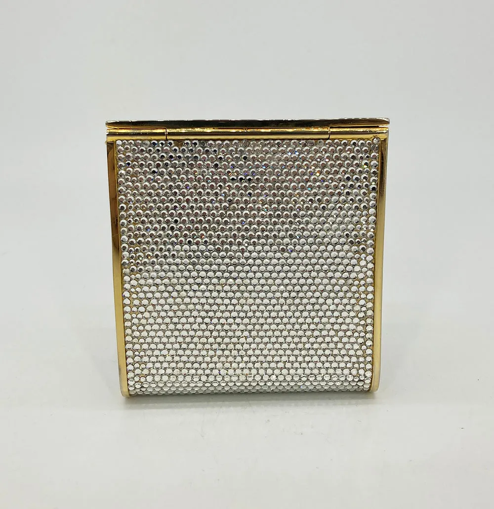 Vintage Judith Leiber Top Flap Crystal Shoulder Bag Minaudiere